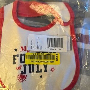 Carter's Red White and Blue 1st 4th of July Bib